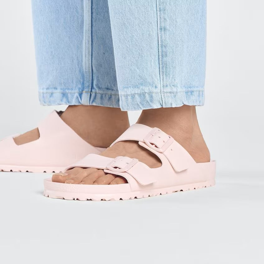Birkenstock Arizona EVA Sandals Rose Reptile Narrow Fit
