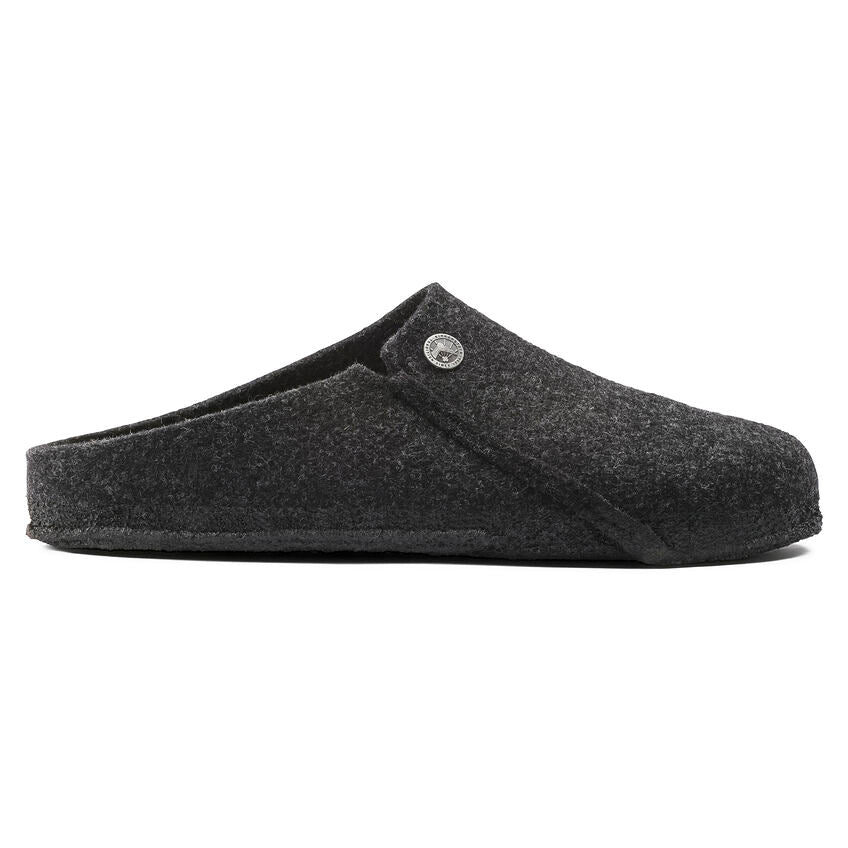 Birkenstock Zermatt Cork Latex Footbed Slippers Dark Anthracite Grey Regular Fit