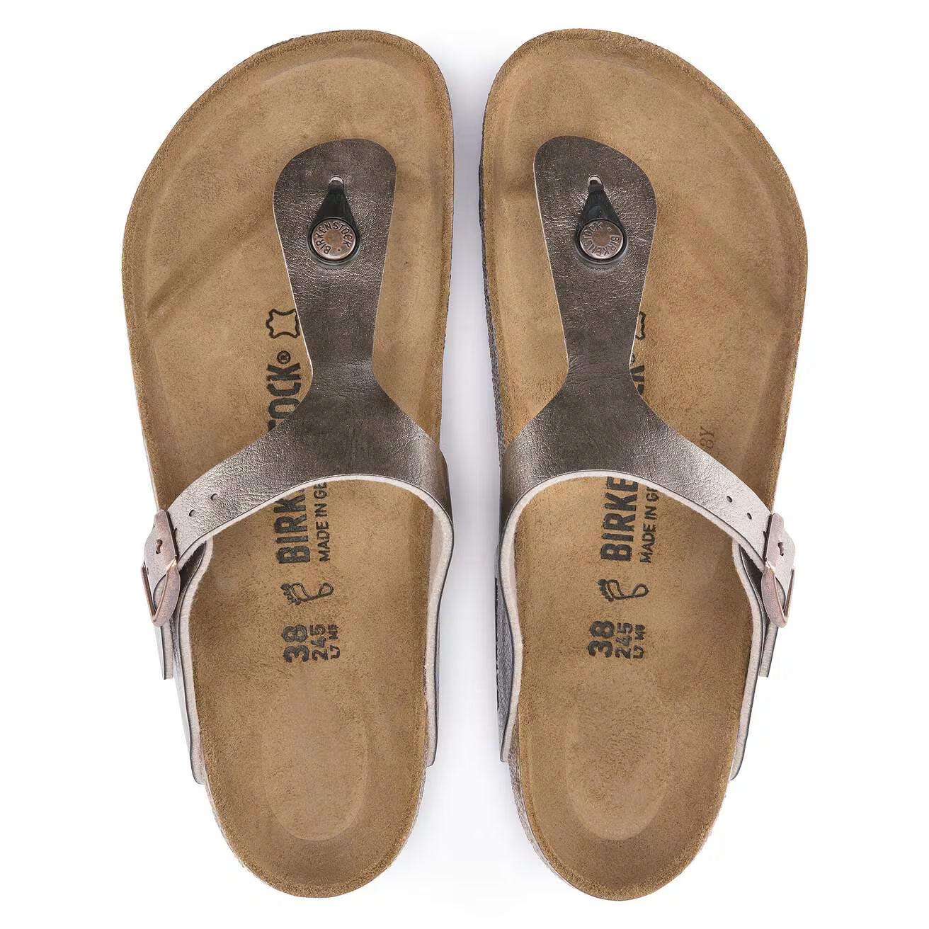 Birkenstock Gizeh Sandals Taupe Narrow Fit