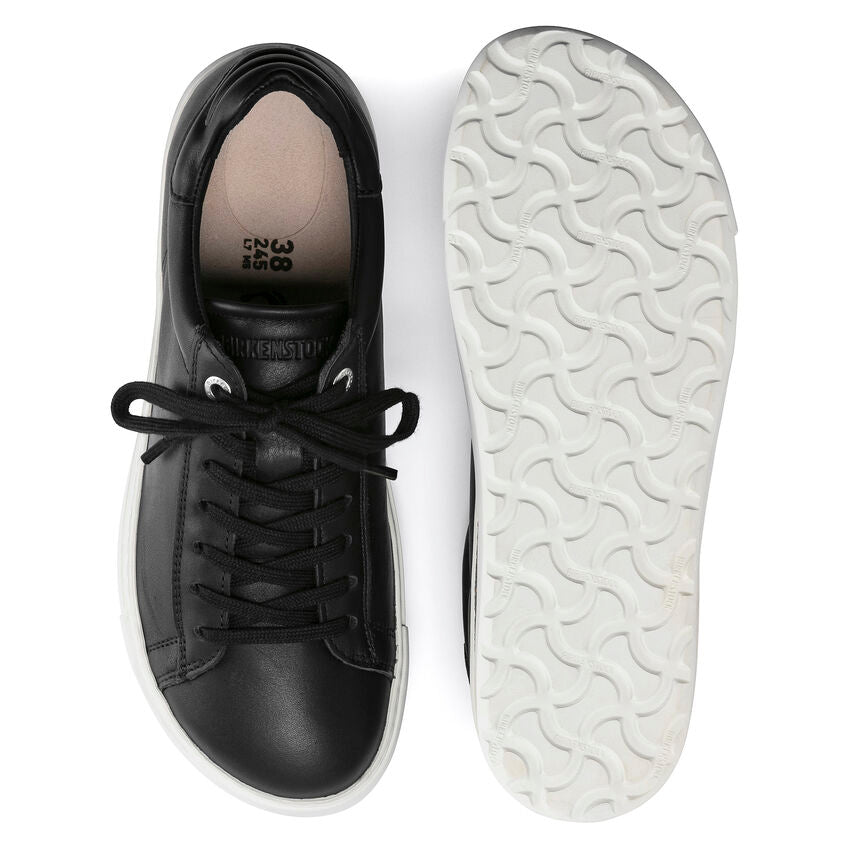 Birkenstock Bend Low Natural Leather Trainer Style Black Regular Fit