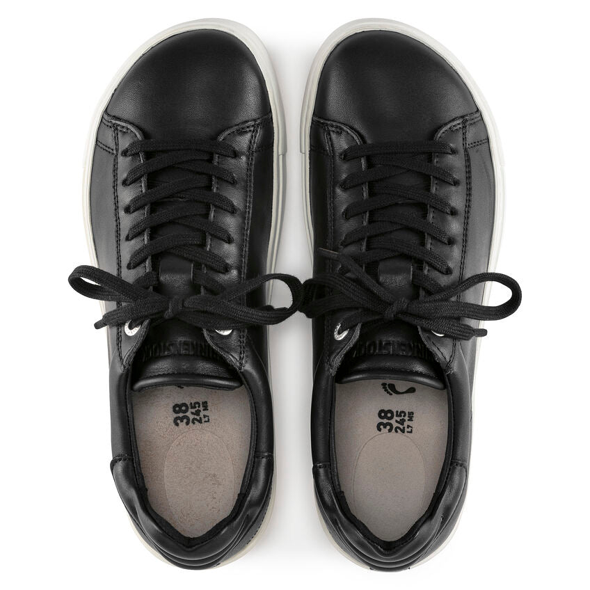 Birkenstock Bend Low Natural Leather Trainer Style Black Regular Fit