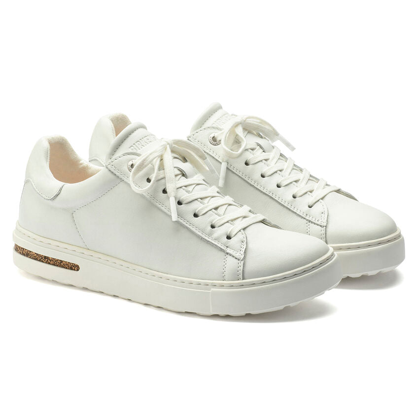 Birkenstock Bend Low Natural Leather Trainer Style White Narrow Fit