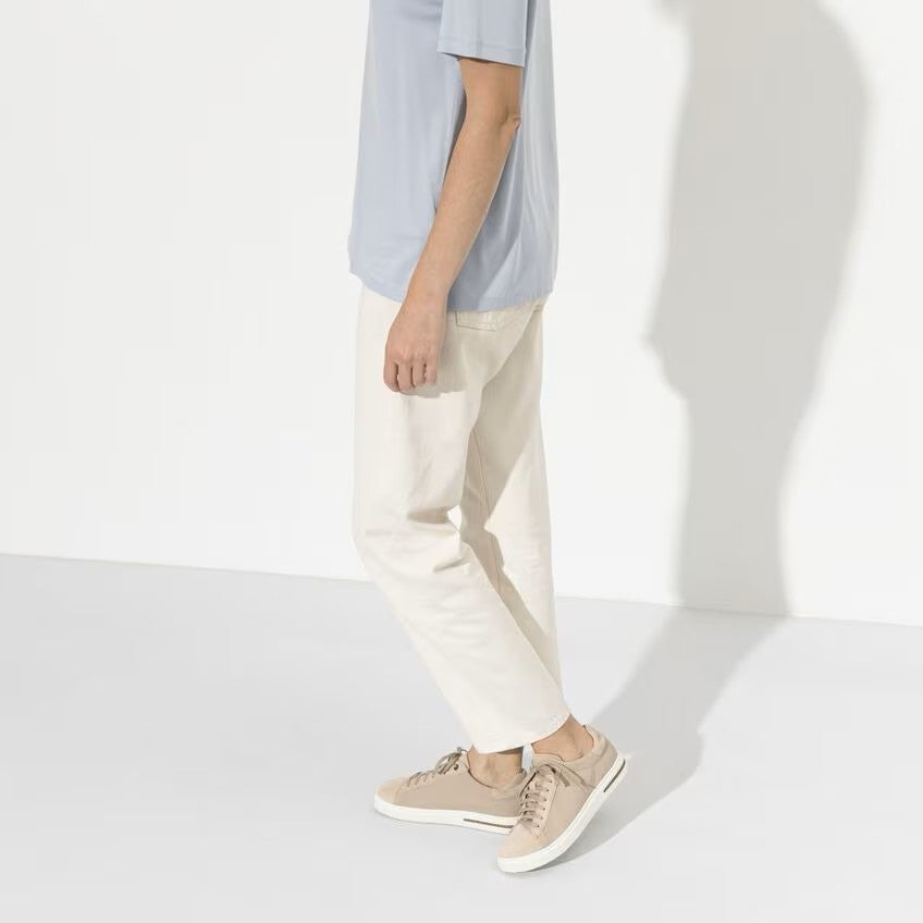 Birkenstock Bend Low Canvas Suede Trainer Style Sandcastle Narrow Fit