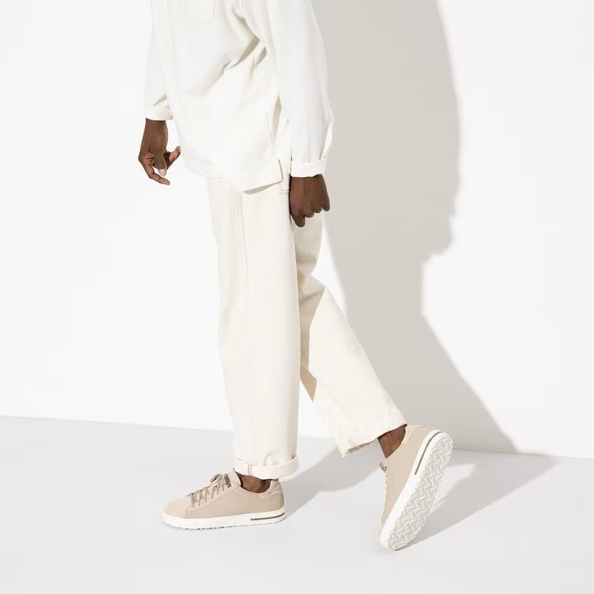 Birkenstock Bend Natural Leather Trainers Narrow Sandcastle