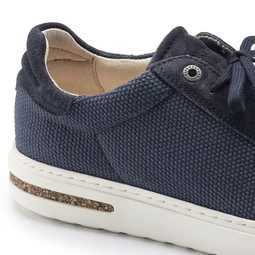 Birkenstock Bend Canvas Suede and Textile Trainers Regular Width Midnight Blue