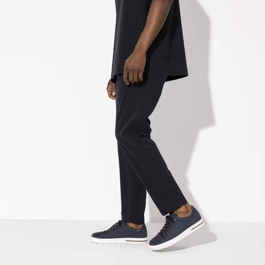 Birkenstock Bend Canvas Suede and Textile Trainers Regular Width Midnight Blue