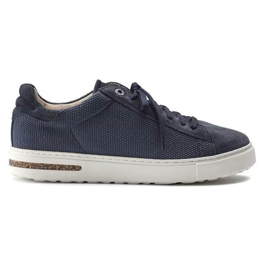 Birkenstock Bend Canvas Suede and Textile Trainers Regular Width Midnight Blue