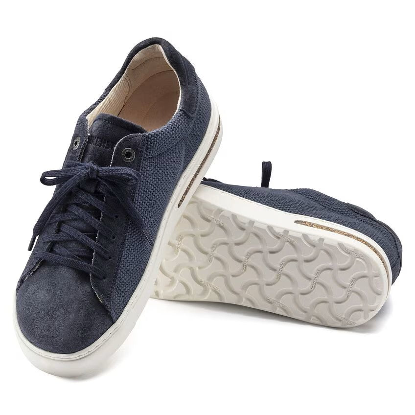 Birkenstock Bend Canvas Suede and Textile Trainers Regular Width Midnight Blue