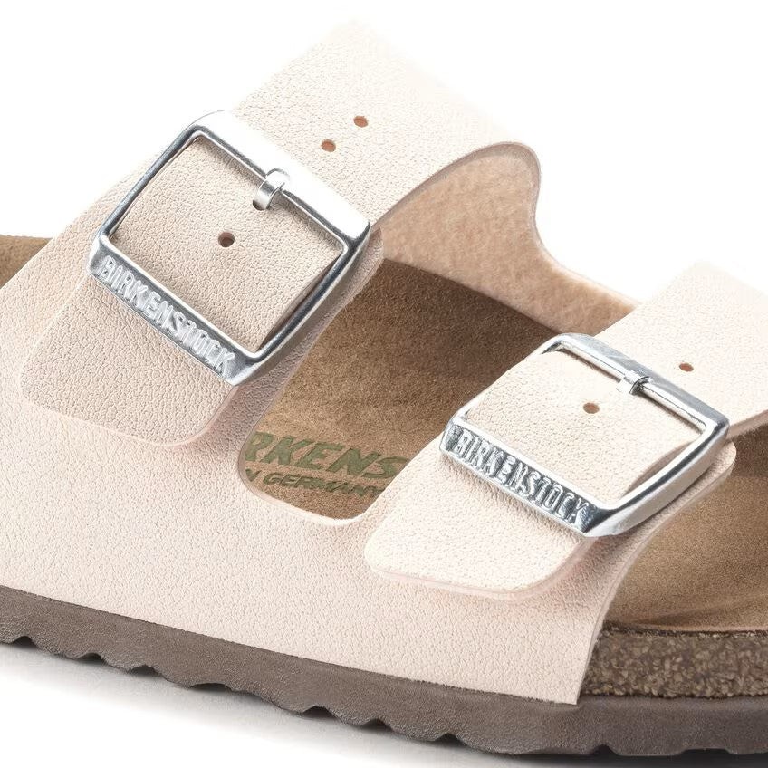 Birkenstock Arizona Vegan Birko-Flor Nubuck Sandals Light Rose Regular Fit