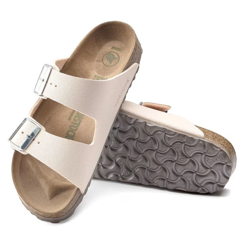 Birkenstock Arizona Vegan Birko-Flor Nubuck Sandals Light Rose Regular Fit