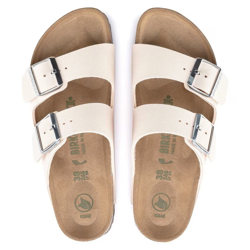Birkenstock Arizona Vegan Birko-Flor Nubuck Sandals Light Rose Regular Fit