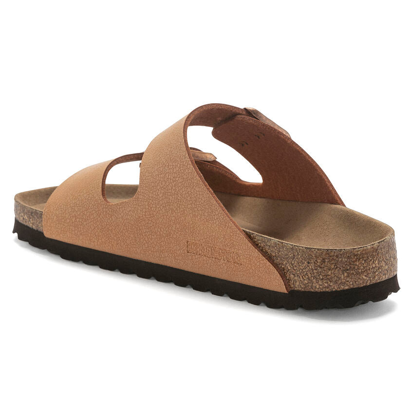 Birkenstock Arizona Two-Strap Birko-Flor Sandals Vegan Pecan Narrow Fit