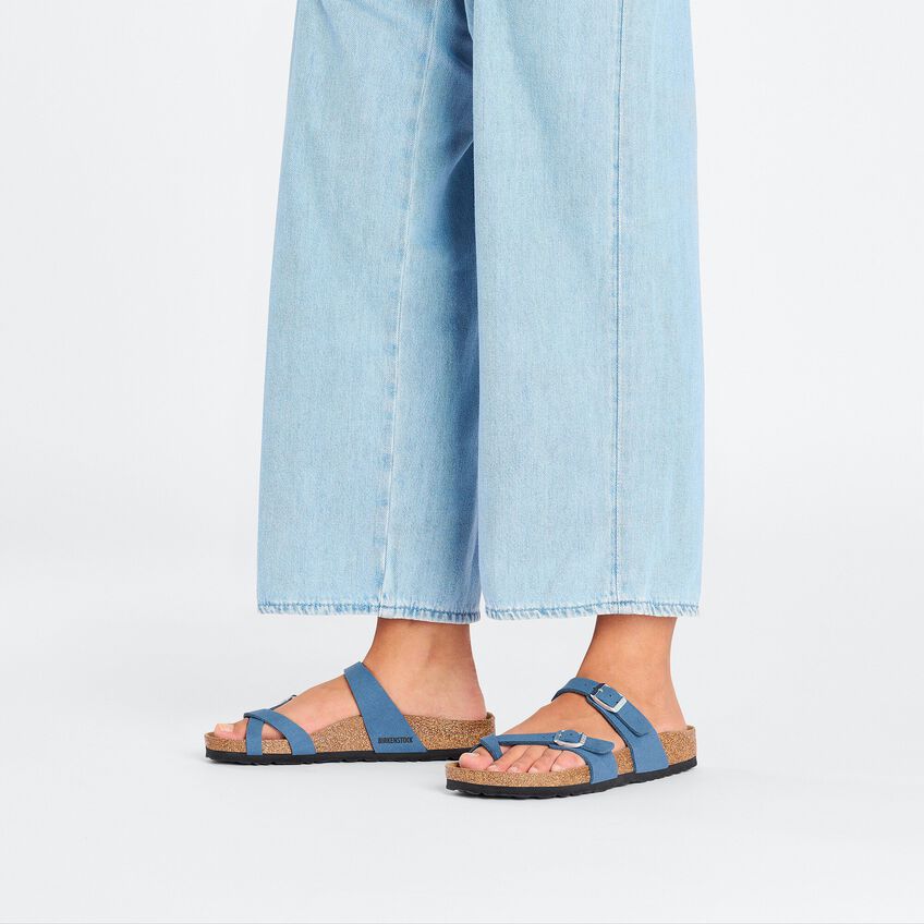 Birkenstock Mayari Soft Birki Vegan Sandals Elemental Blue Regular Fit