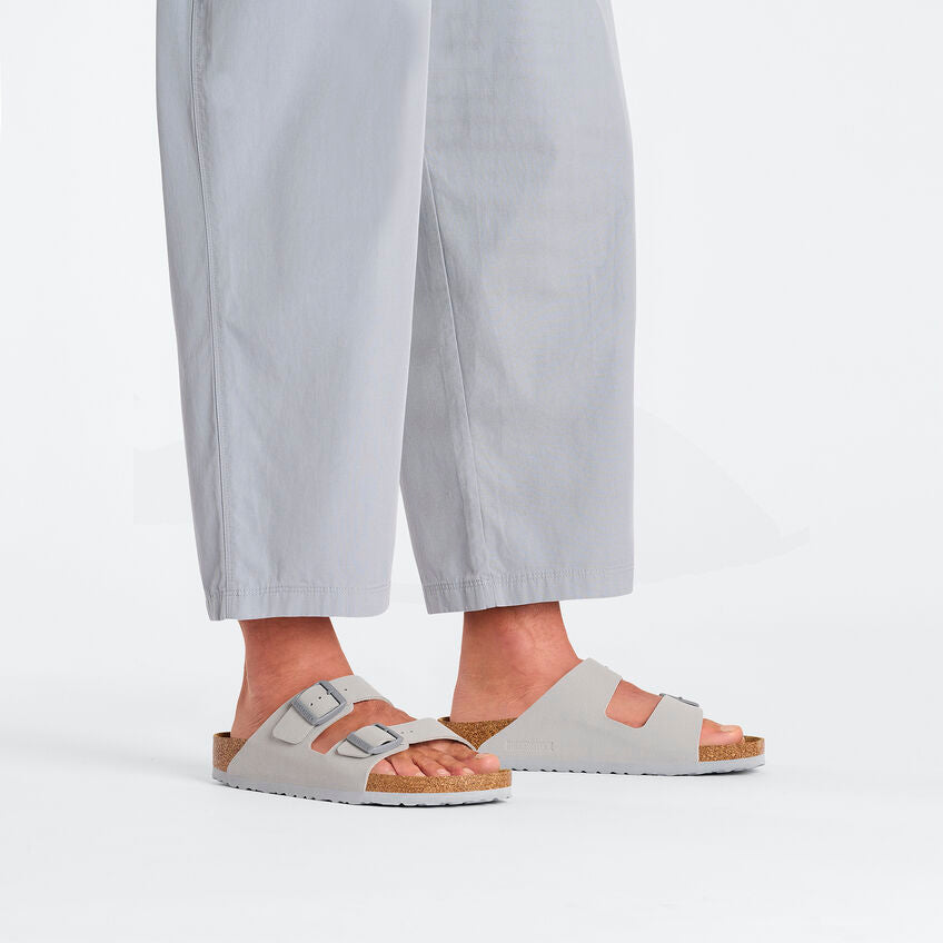 Birkenstock Arizona Two-Strap Birko-Flor Sandals Stone Coin Regular Fit