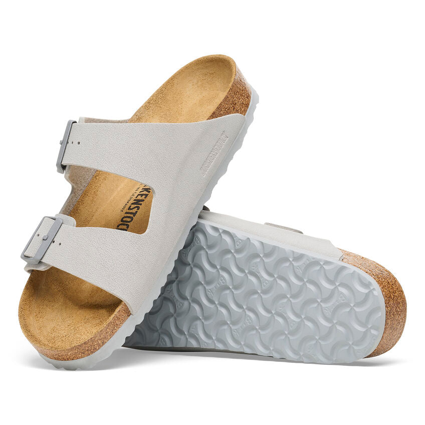Birkenstock Arizona Two-Strap Birko-Flor Sandals Stone Coin Regular Fit