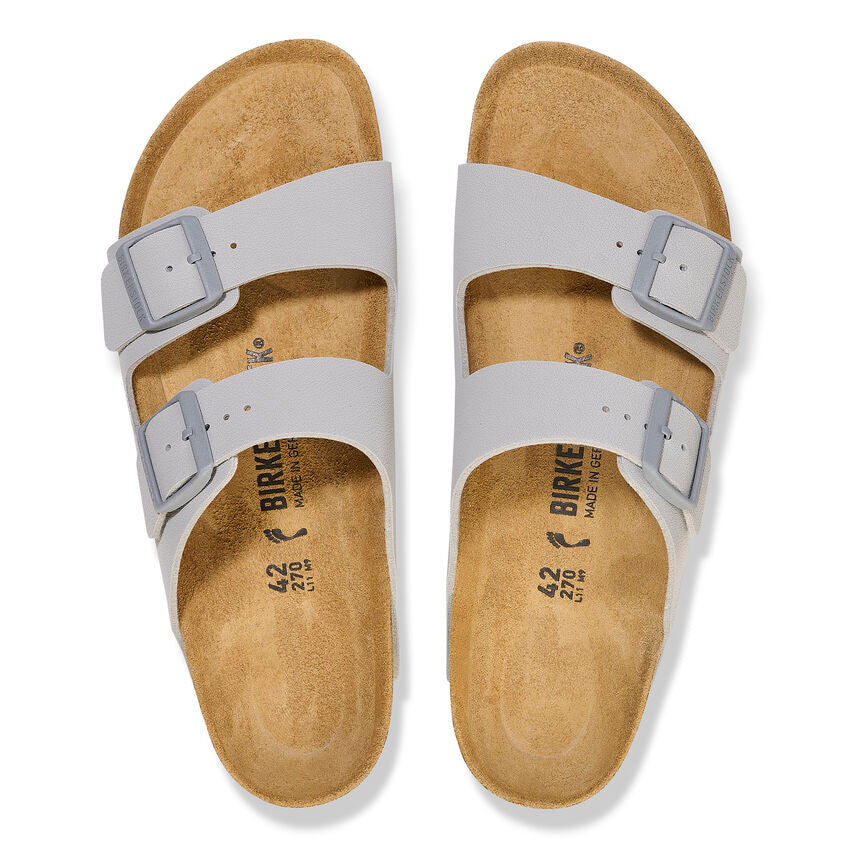 Birkenstock Arizona Two-Strap Birko-Flor Sandals Stone Coin Regular Fit