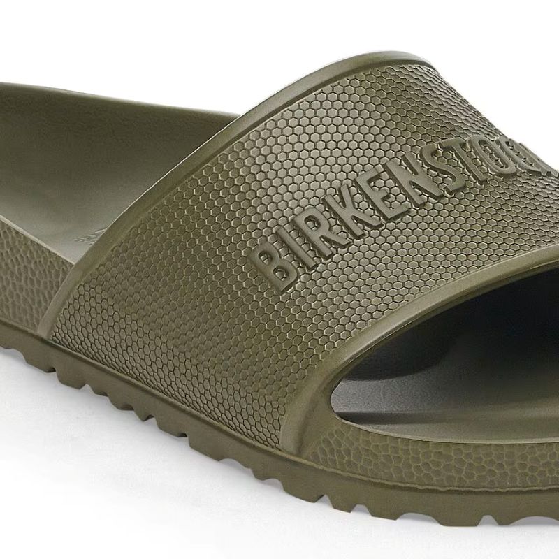Birkenstock Barbados EVA Slide On Sandals Khaki Green Regular Fit