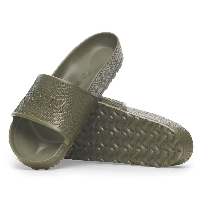 Birkenstock Barbados EVA Slide On Sandals Khaki Green Regular Fit