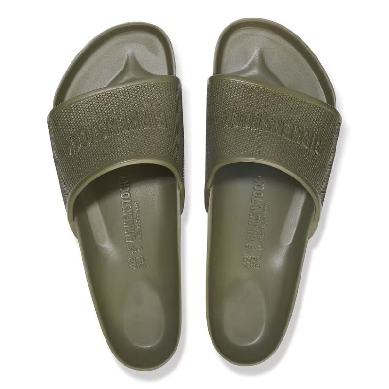 Birkenstock Barbados EVA Slide On Sandals Khaki Green Regular Fit