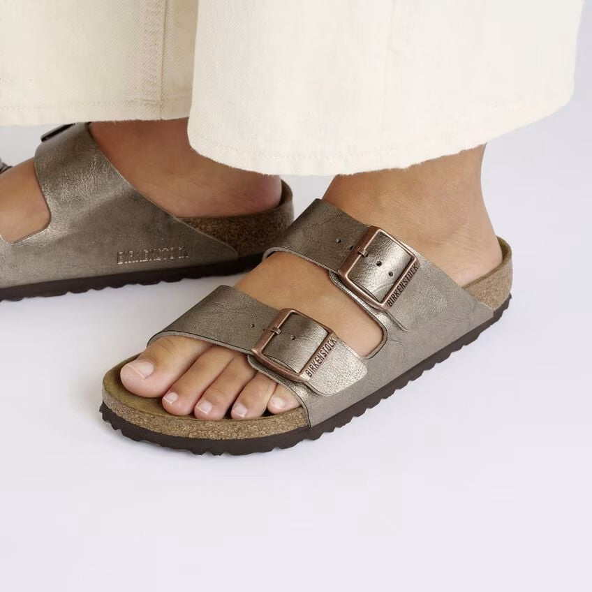 Birkenstock Arizona Two-Strap Birko-Flor Sandals Graceful Taupe Regular Fit