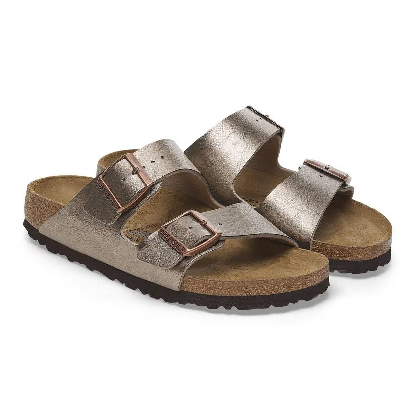 Birkenstock Arizona Two-Strap Birko-Flor Sandals Graceful Taupe Regular Fit