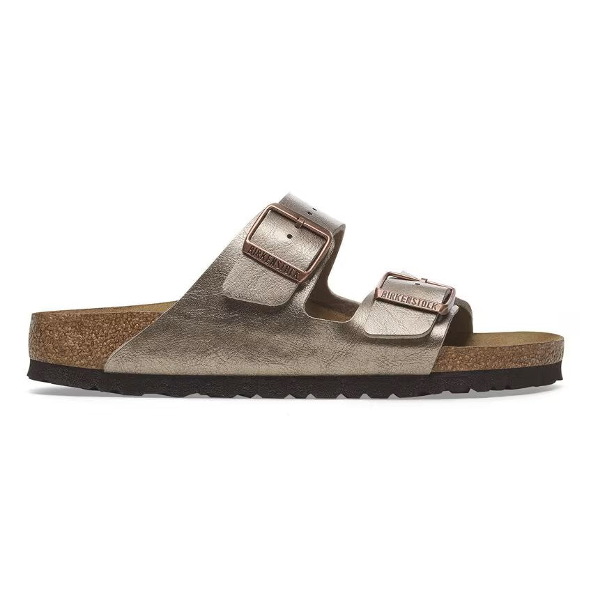 Birkenstock Arizona Two-Strap Birko-Flor Sandals Graceful Taupe Regular Fit
