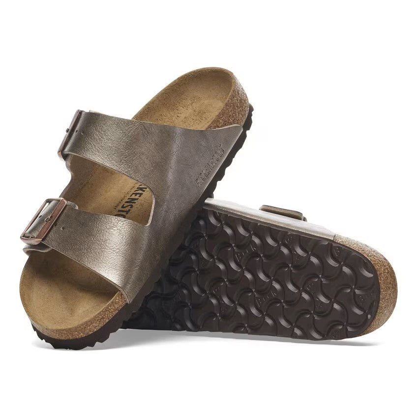 Birkenstock Arizona Two-Strap Birko-Flor Sandals Graceful Taupe Regular Fit
