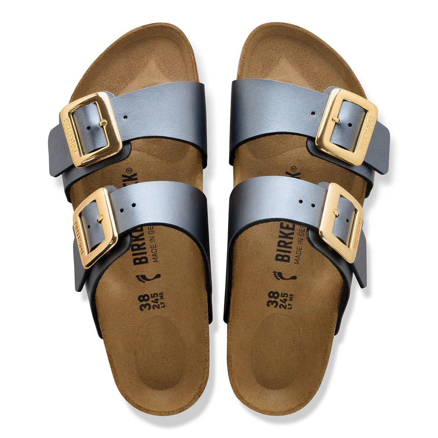 Birkenstock Sydney Cushion Buckle Sandals Black Narrow Fit