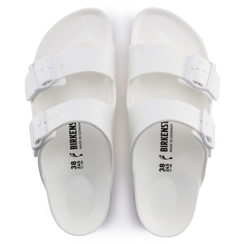 Birkenstock Arizona EVA Sandals White Narrow Fit