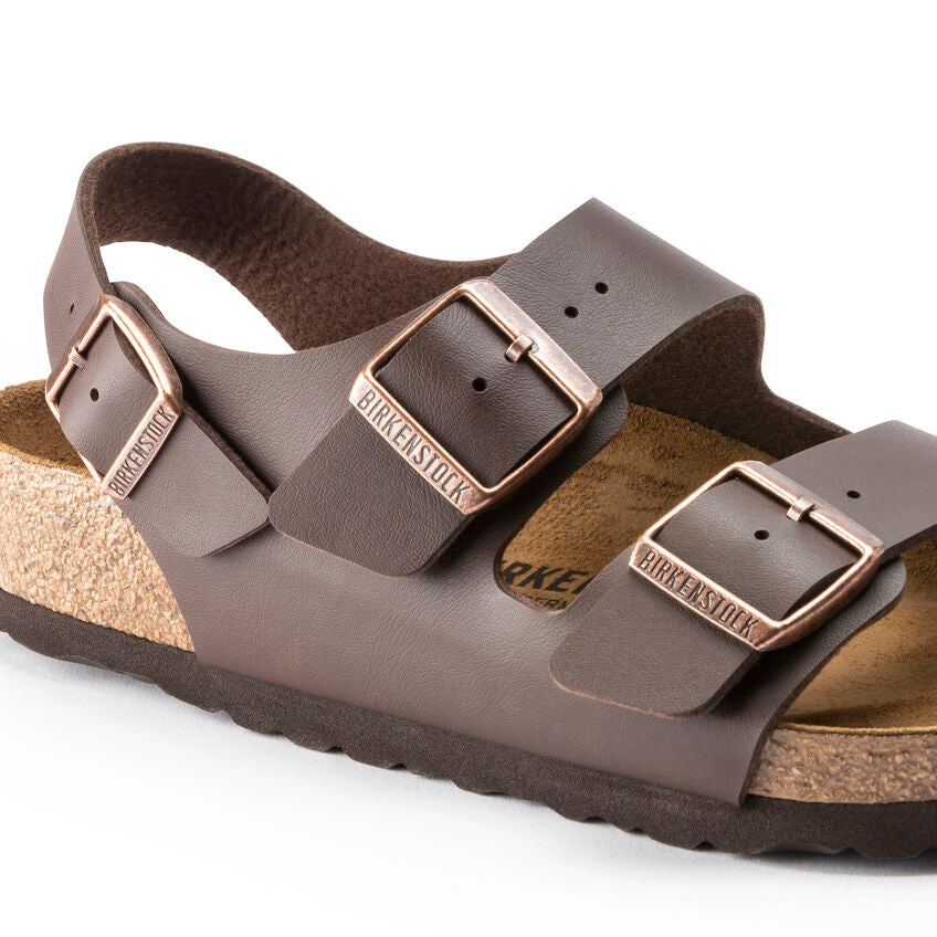 Birkenstock Milano Birko-Flor Sandals Dark Brown Narrow Fit