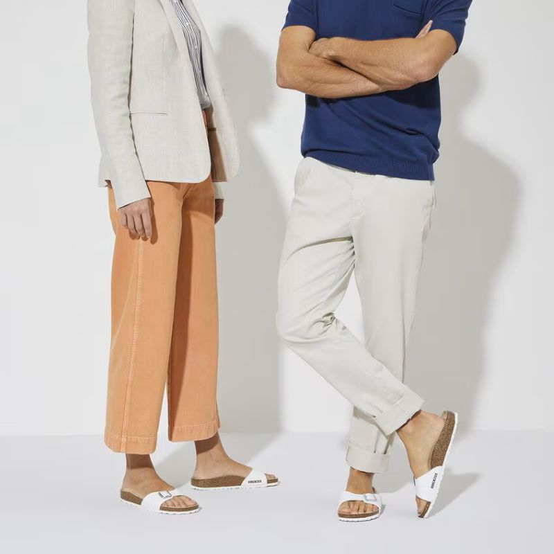 Birkenstock Madrid Birko-Flor White Narrow Fit