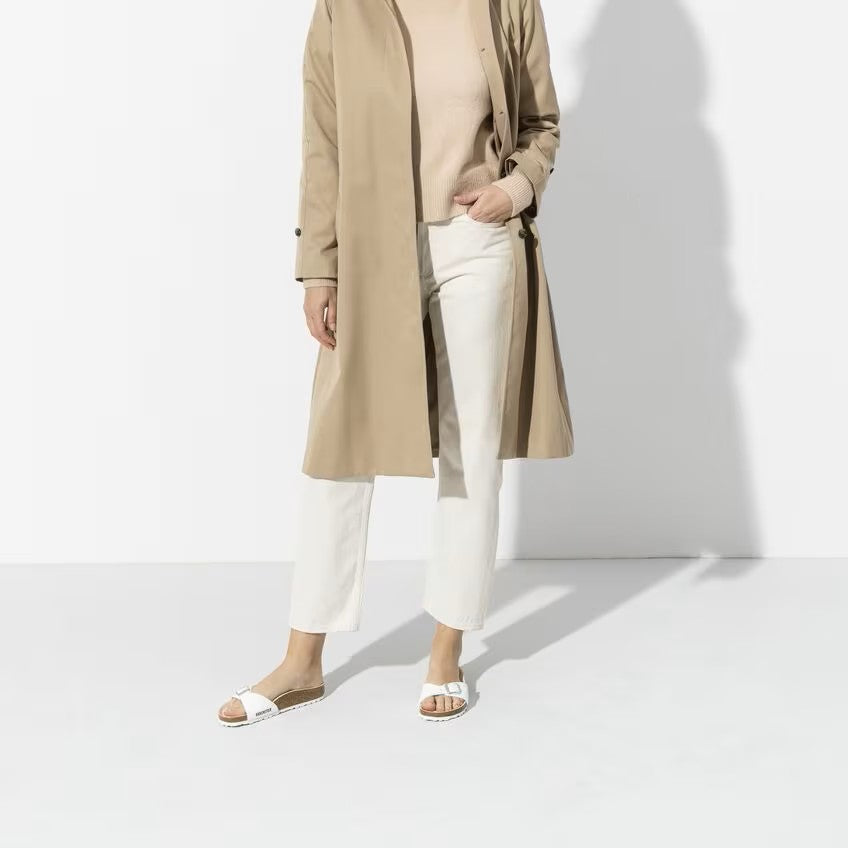 Birkenstock Madrid Birko-Flor White Narrow Fit