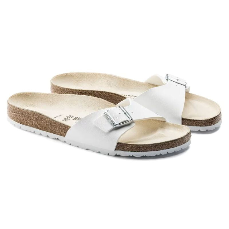Birkenstock Madrid Birko-Flor White Narrow Fit