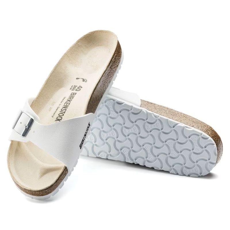 Birkenstock Madrid Birko-Flor White Narrow Fit