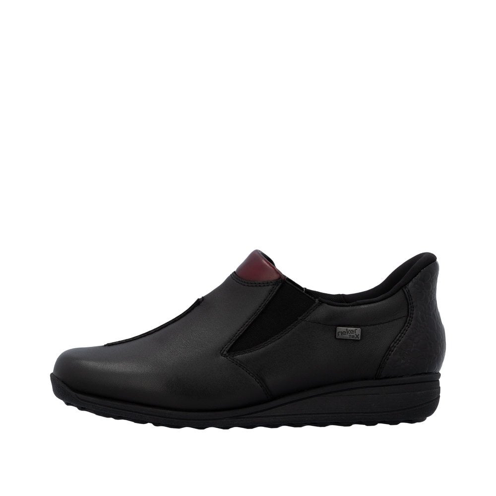 Womens Rieker Slip-On Extra Wide Shoes Black