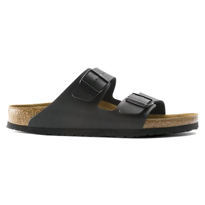 Birkenstock Arizona Two-Strap Birko-Flor Sandals Black Regular Fit