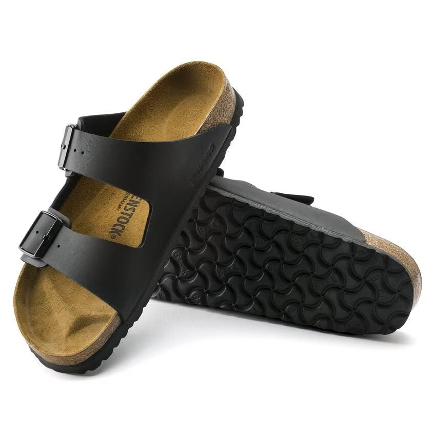 Birkenstock Arizona Two-Strap Birko-Flor Sandals Black Regular Fit