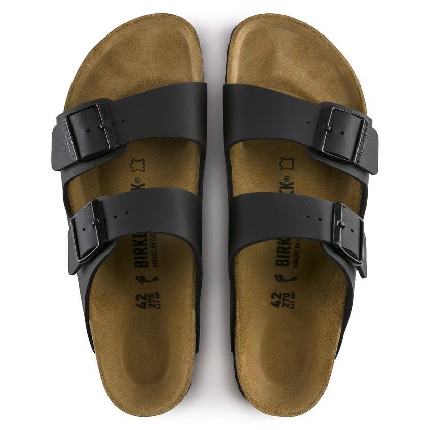 Birkenstock Arizona Two-Strap Birko-Flor Sandals Black Regular Fit