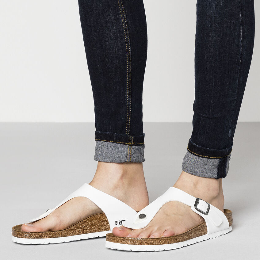 Birkenstock Gizeh Birko-Flor Sandals White Regular Fit