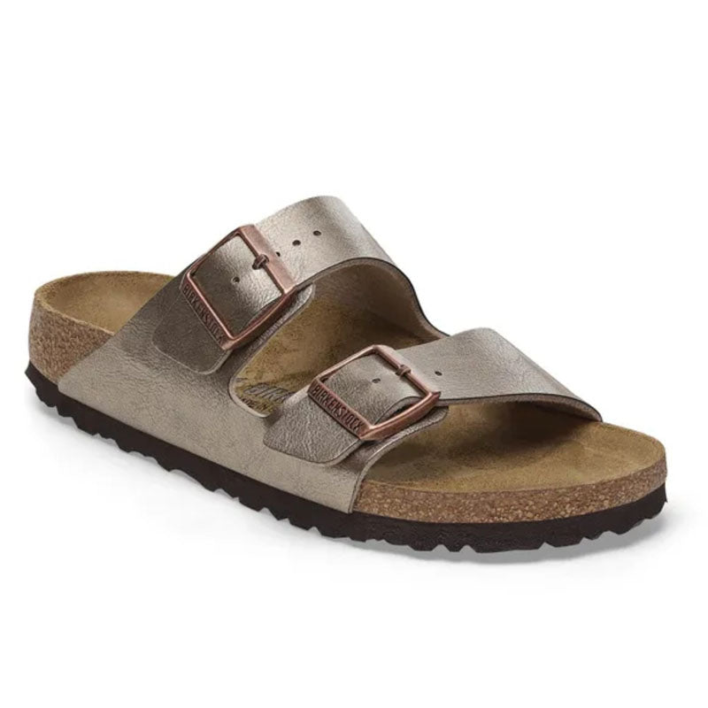 Birkenstock Arizona Two-Strap Birko-Flor Sandals Graceful Taupe Narrow Fit
