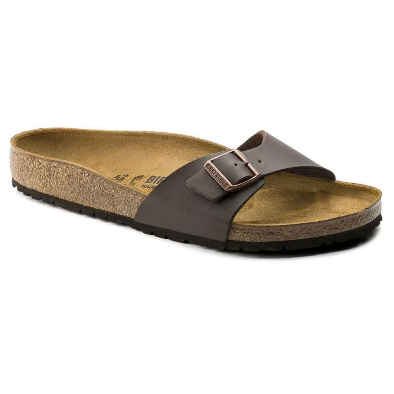 Birkenstock Madrid Birko-Flor Dark Brown Narrow Fit
