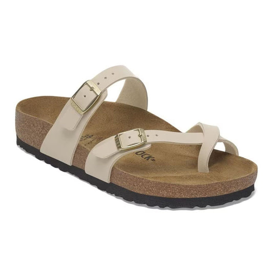 Birkenstock Mayari Birk-Flor Sandals Sandcastle Brown Narrow Fit brookfield comfort