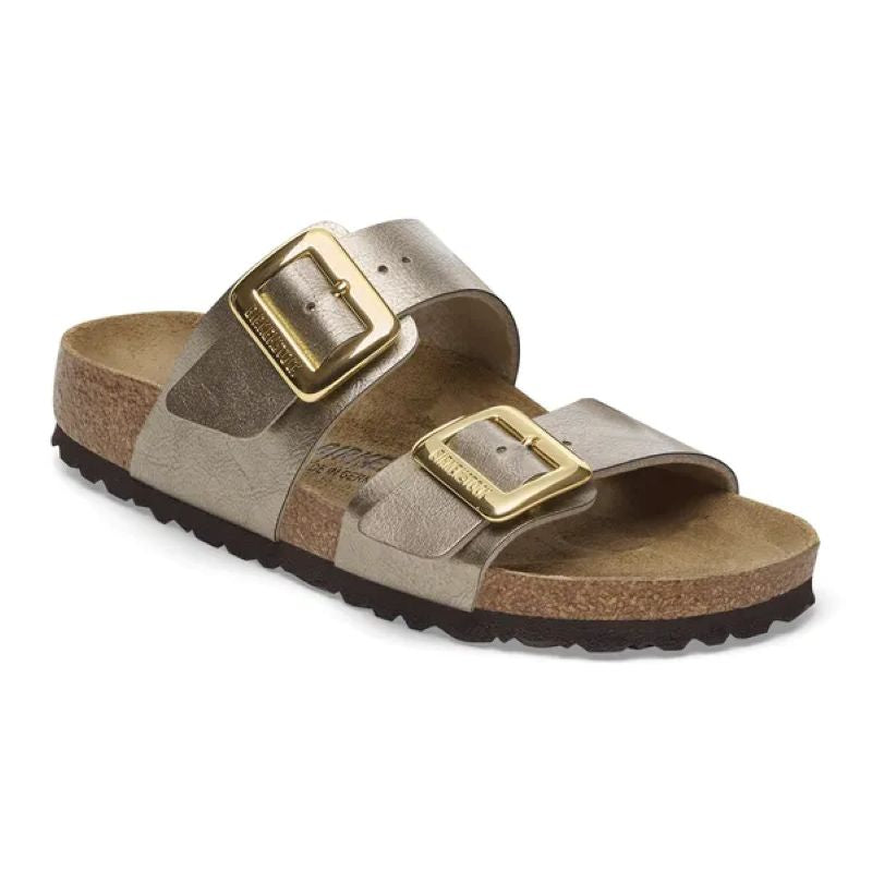 Birkenstock Sydney Cushion Buckle Sandals Taupe Regular Fit