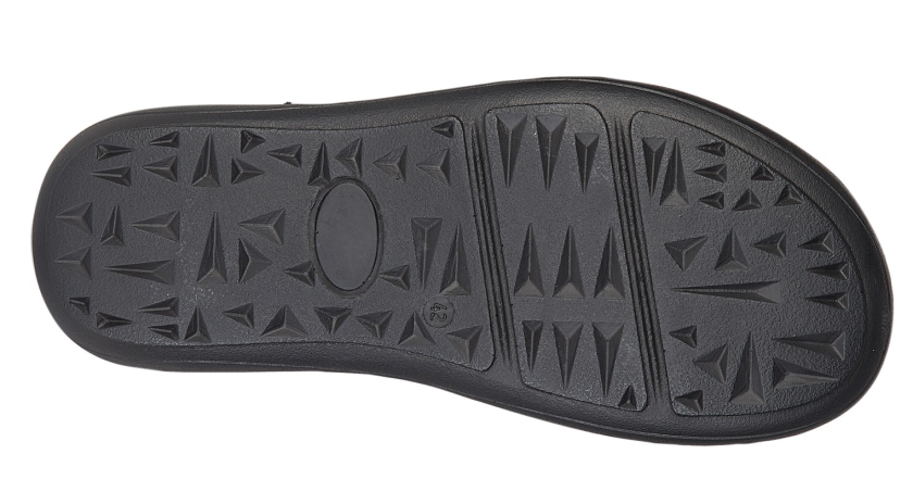 Mens Roamers Leather Sandals Brown