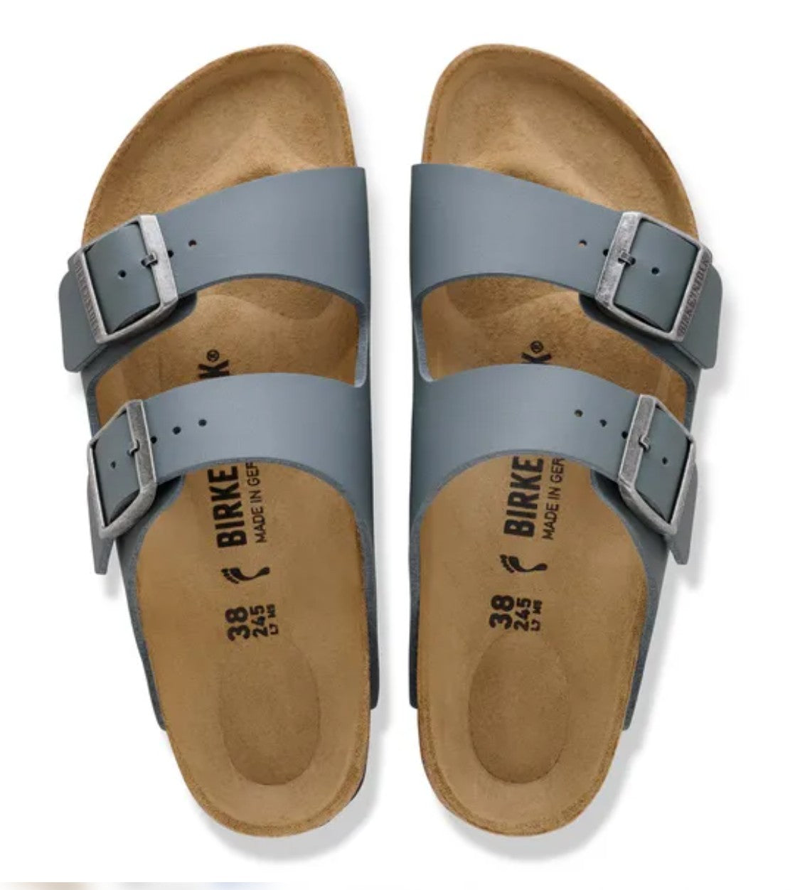 Birkenstock Arizona Birko-Flor Sandals Basalt Grey Narrow Fit