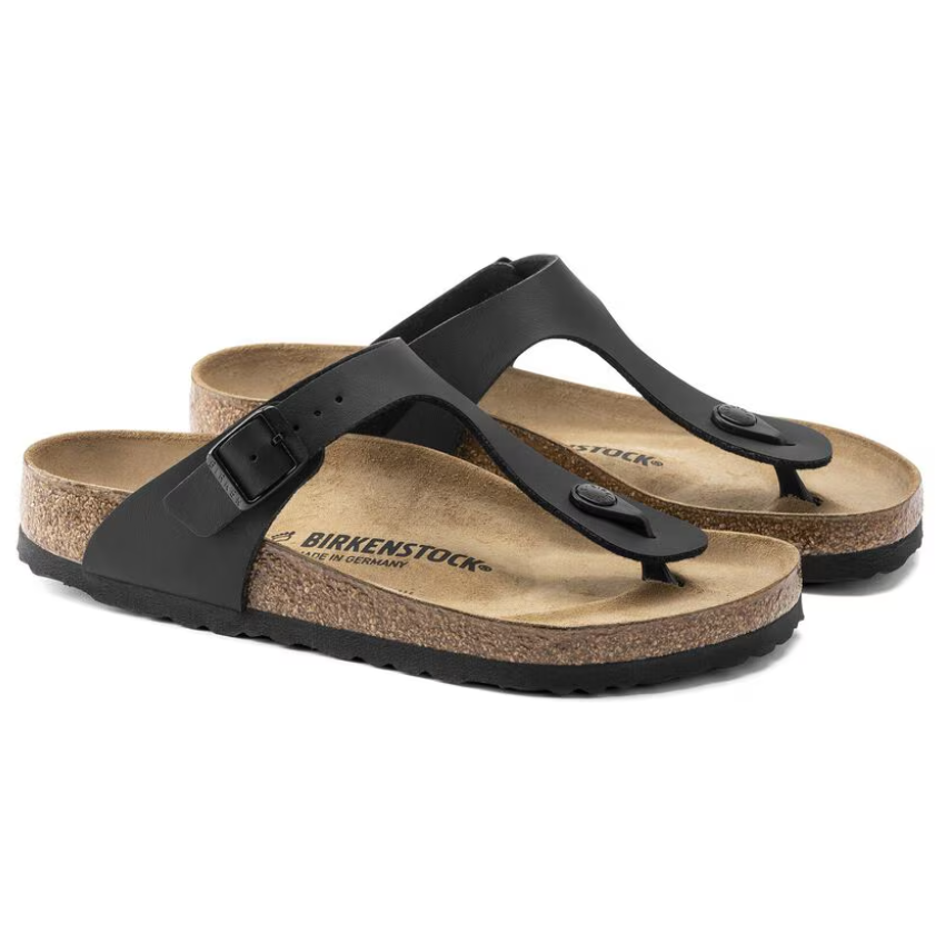 Birkenstock Gizeh Birko-Flor Sandals Black Narrow Fit