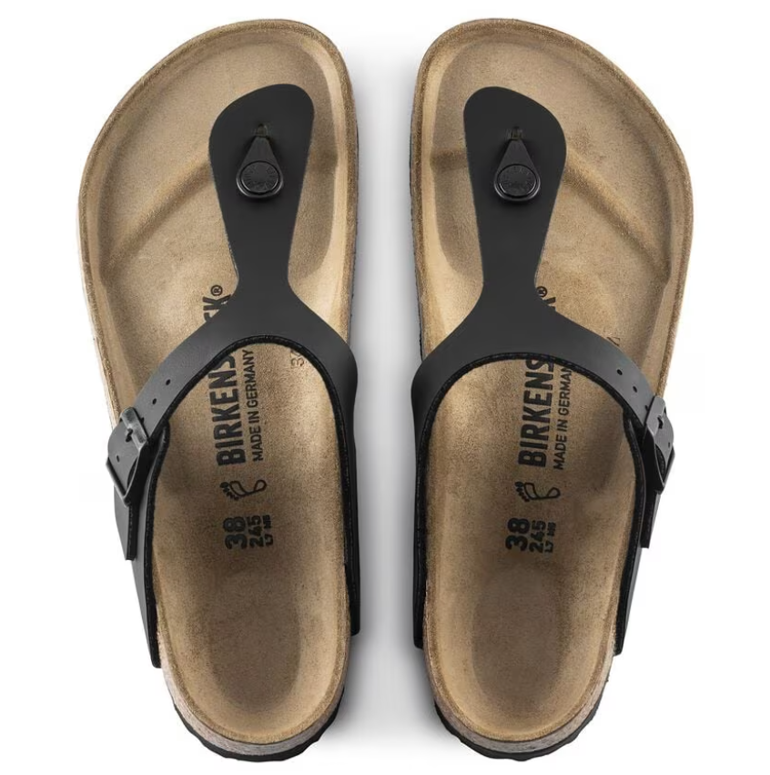 Birkenstock Gizeh Birko-Flor Sandals Black Narrow Fit
