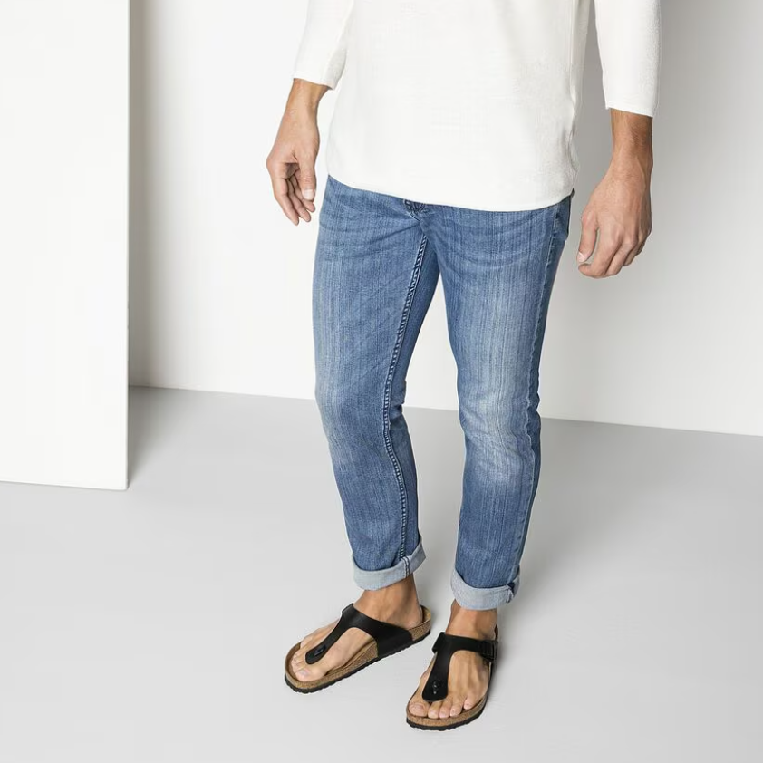Birkenstock Gizeh Birko-Flor Sandals Black Narrow Fit