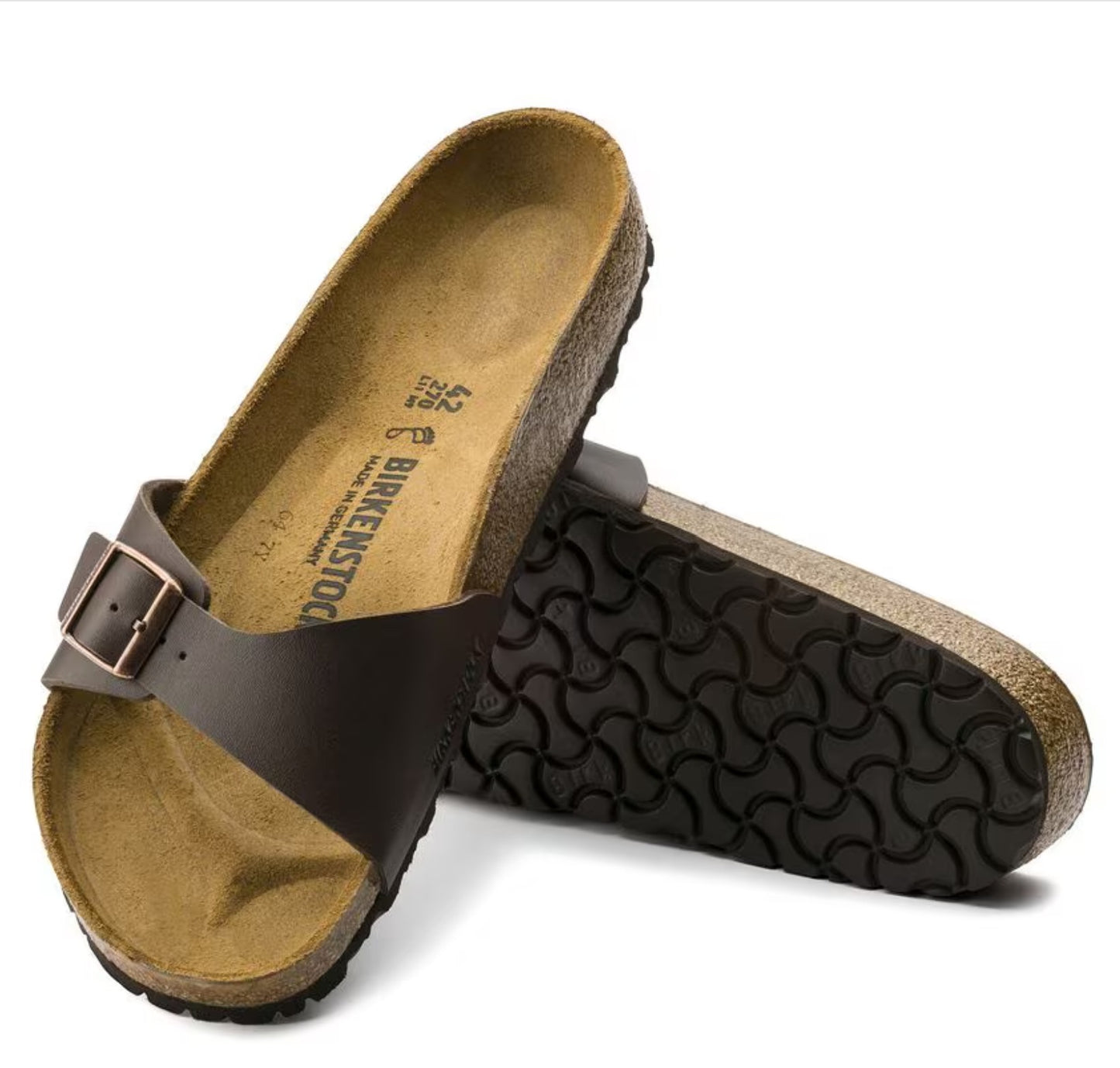 Birkenstock Madrid Birko-Flor Dark Brown Regular Fit