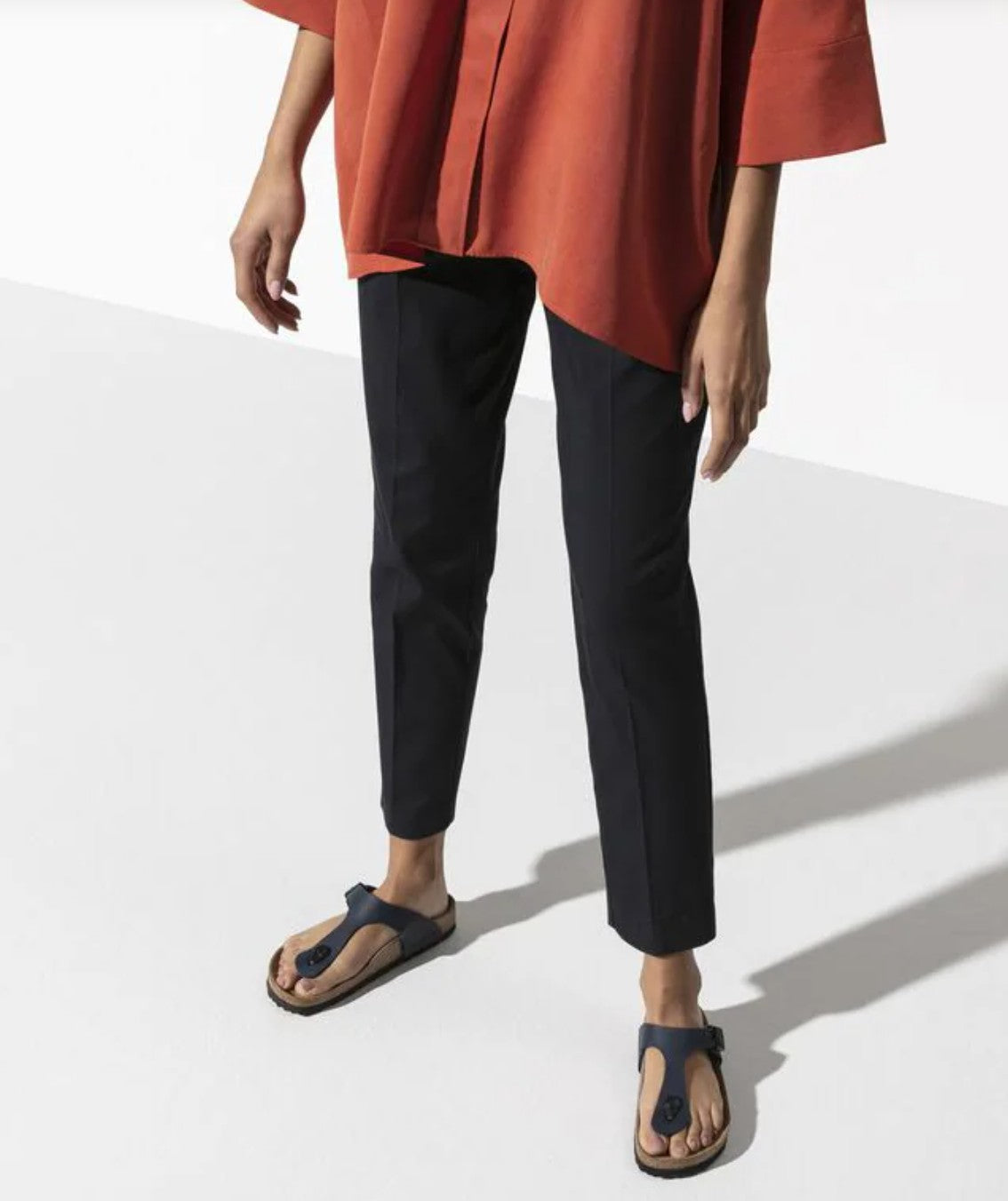 Birkenstock Gizeh Birko-Flor Sandals Blue Narrow Fit